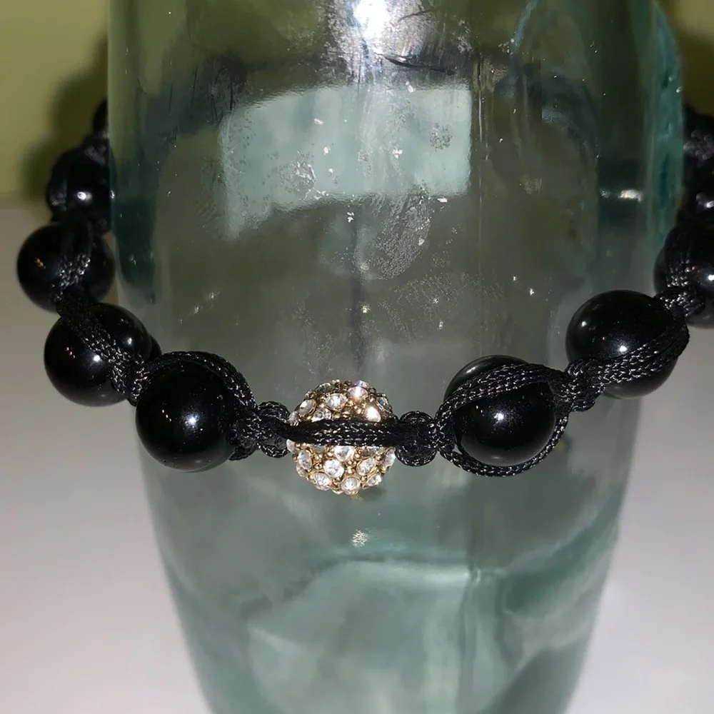 Shamballa unisex Crystal ball meditation bracelet nwot - Picture 1 of 6